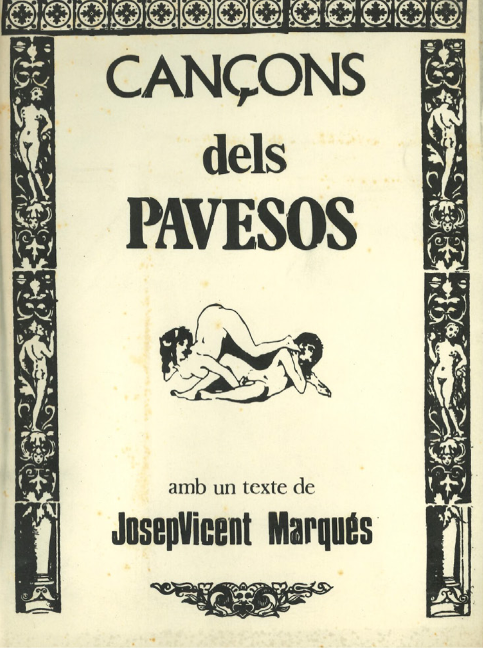 1977 Pavesos Llibret Lletres Cançons amb Text de Josep Vicent Marqués